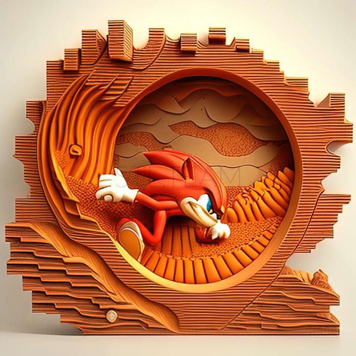 3D model Sonic the Hedgehog Knuckles game (STL)